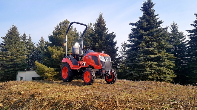Kioti traktor v akci
